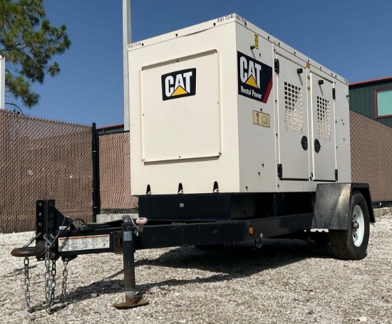 Caterpillar Mobile Generator Set Model Xq35 C2.2; Cat Diesel Powered; Trailer Mounted, 12wire,