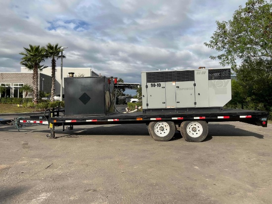 2015 Pj Deckoverf8202 Trailer W/ Winpower Dx90f4-Xadiesel Generator & Midwest Industrial Tank Att