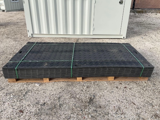 Unused Sklp Polyethylene Board Roadbed Protection Pad Model Sk-Ljb12, Approx 12 Pads Total