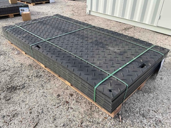 Unused Sklp Polyethylene Board Roadbed Protection Pad Model Sk-Ljb12, Approx 12 Pads Total