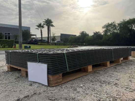 Unused Sklp Polyethylene Board Roadbed Protection Pad Model Sk-Ljb12, Approx 12 Pads Total