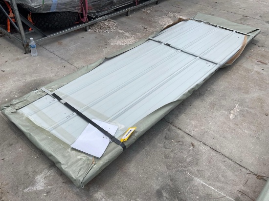 UNUSED 10FT GALVALUME STEEL SIDING ROOFING, APPROX 50 SHEETS IN STACK, APPROX 10FT.x 3FT