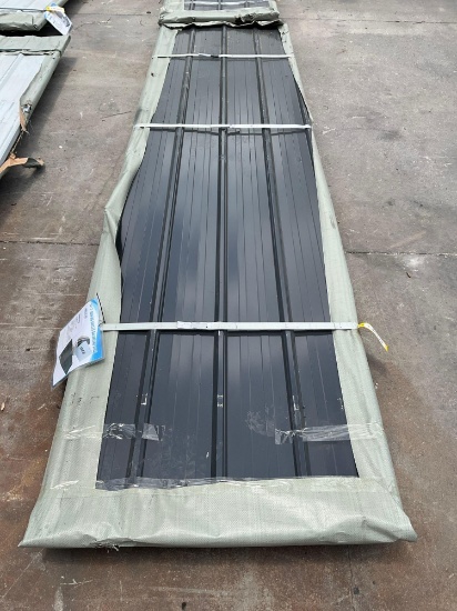 UNUSED 12FT GALVALUME STEEL SIDING ROOFING, APPROX 50 SHEETS IN STACK, APPROX 12FT.x 3FT