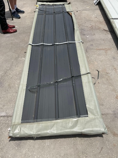 UNUSED 12FT GALVALUME STEEL SIDING ROOFING, APPROX 50 SHEETS IN STACK, APPROX 12FT.x 3FT