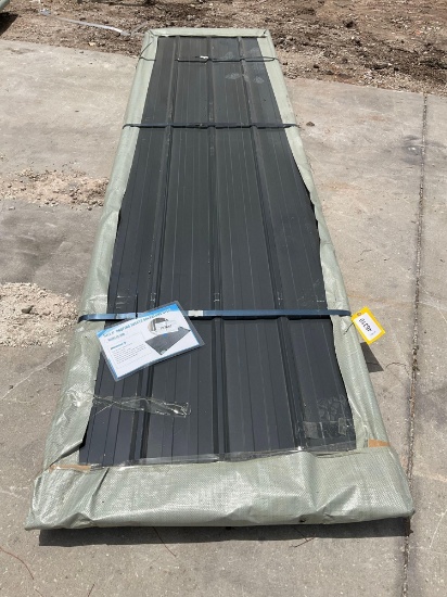 UNUSED 12FT GALVALUME STEEL SIDING ROOFING, APPROX 50 SHEETS IN STACK, APPROX 12FT.x 3FT
