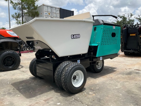 Unused 2026 Mini Wheeled Dump Truck Model M1300; Hydraulic Dump; Approx Load Cap 1760 Lbs; Approx R