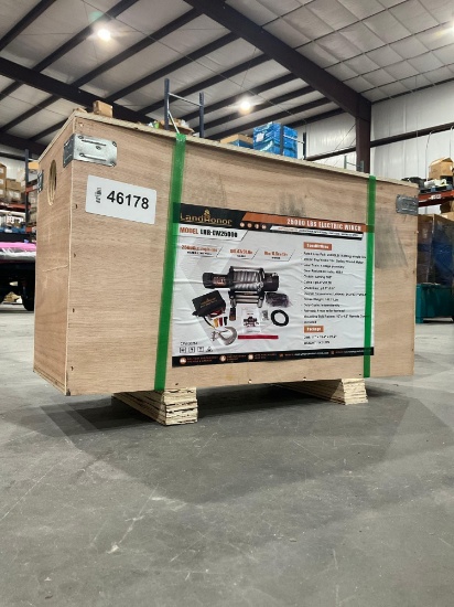 Unused Landhonor Electric Winch Model Lhr-Ew25000; Approx Rated Line Pull 25000 Lbs; Series Wound