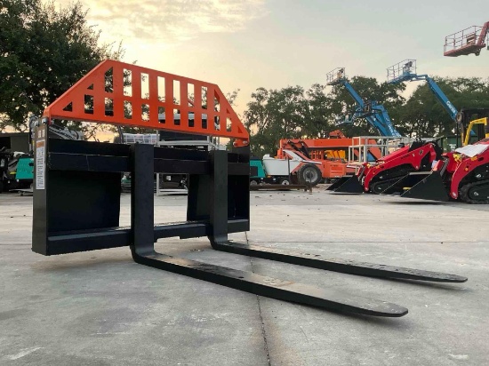 UNUSED 2026 WOLVERINE SKID STEER PALLET FORK FRAME MODEL FK-11-48W