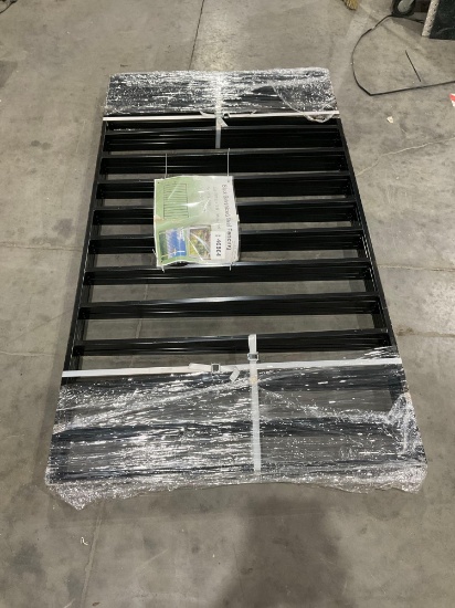 BLACK GALVANIZED STEEL FENCING; APPROX 5 PANELS; APPROX 6 FT L X 3 FT W PER PANEL; APPROX 30 FT