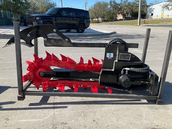 ( 1 ) UNUSED 2026 GIYI MINI TRENCHER ATTACHMENT MODEL X380 FOR MINI SKID STEER, APPROX TRENCHING ...