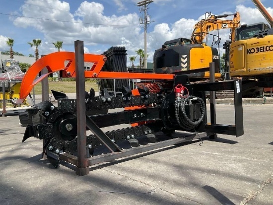 ( 1 ) UNUSED 2026 SKID STEER TRENCHER MODEL D39 ATTACHMENT FOR UNIVERSAL SKID STEER; APPROX