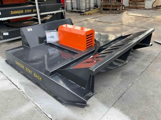 UNUSED 2026 WOLVERINE BRUSH CUTTER ATTACHMENT MODEL BC-13-72W FOR UNIVERSAL SKID STEER, APPROX 72in