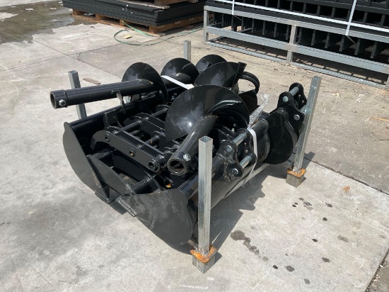 UNUSED 2026 10PCS MINI EXCAVATOR ATTACHMENT SET WHICH INCLUDES ( 1 ) BUCKET WITH EXTRA TEETH / ( 1