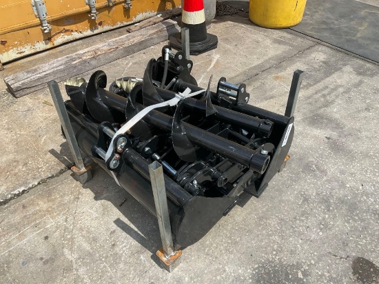 UNUSED 2026 10PCS MINI EXCAVATOR ATTACHMENT SET WHICH INCLUDES ( 1 ) BUCKET WITH EXTRA TEETH / ( 1