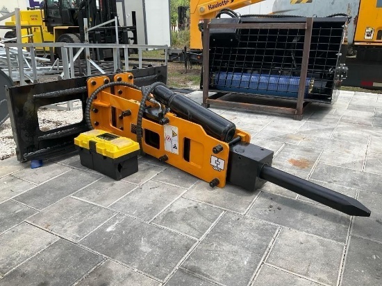 ( 1 ) UNUSED 2026 SKID STEER BREAKER HAMMER MODEL P680; APPROX TOTAL LENGTH 67 IN; APPROX STRIKE ...