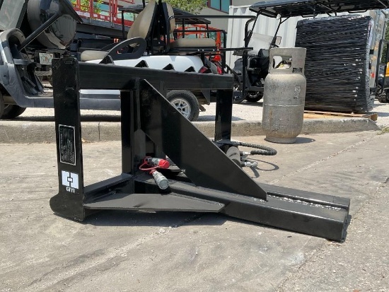 ( 1 ) UNUSED 2026 GIYI TREE PULLER ATTACHMENT MODEL TP25 FOR SKID STEER