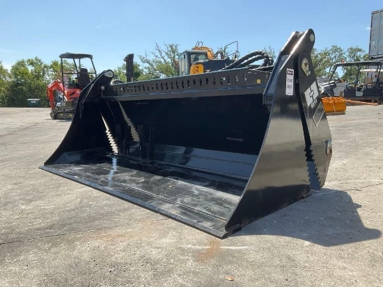 ( 1 ) UNUSED 2026 4-IN-1 BUCKET ATTACHMENT MODEL KH72 FOR SKID STEER, APPROX WORKING WIDTH 72 IN;