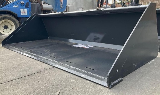 UNUSED 2026 WOLVERINE TRACK DUTY BUCKET ATTACHMENT MODEL TDB-11-84W FOR UNIVERSAL SKID STEER, APP...