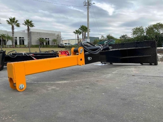 UNUSED 2026 SHORT CYLINDER TELESCOPIC BOOM ATTACHMENT MODEL TBS20 FOR SKID STEER, APPROX MAX LENGTH