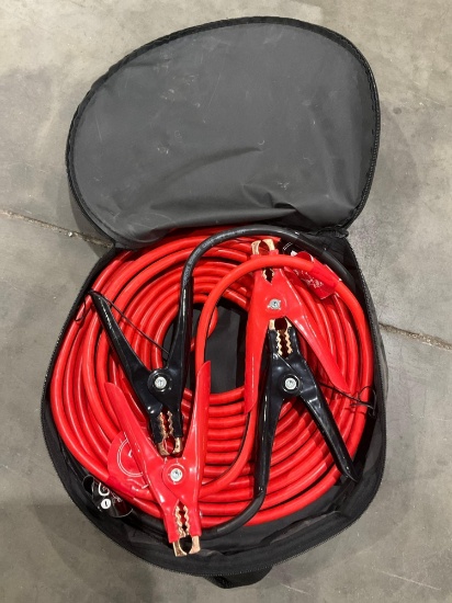 ( 1 ) UNUSED JUMPER CABLES, 4 GAUGE, APPROX 25FT
