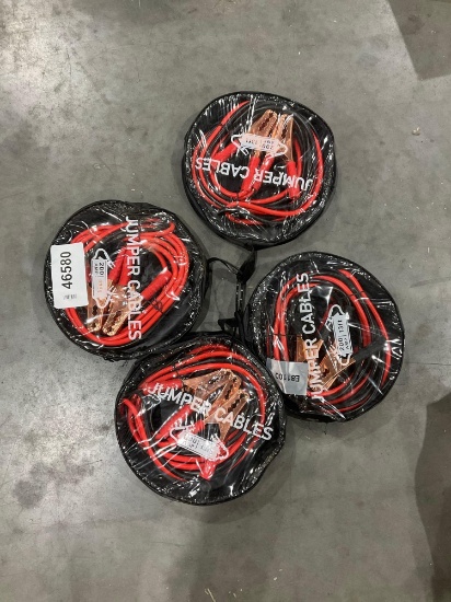 ( 4 ) SETS OF UNUSED JUMPER CABLES 200AMP, 13FT EACH