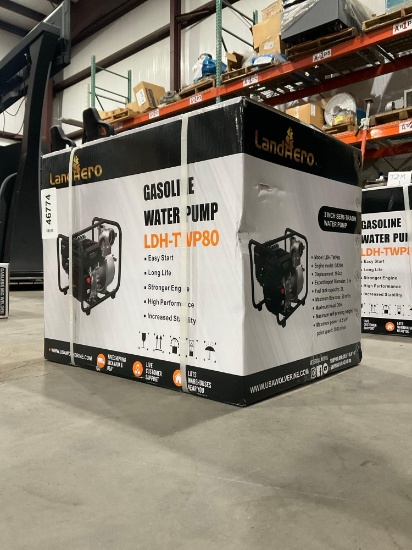 UNUSED LANDHONOR 3in SEMI-TRASH WATER PUMP MODEL LDH-TWP80, GAS POWERED