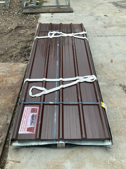 UNUSED METAL ROOF WALL PANELS; APPROX 70 PCS; APPROX 8 FT X 3 FT