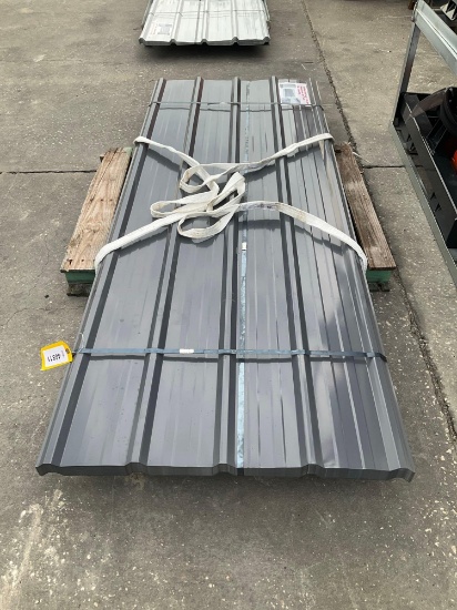 UNUSED METAL ROOF PANELS; APPROX 70 PCS; APPROX 8 FT X 3 FT