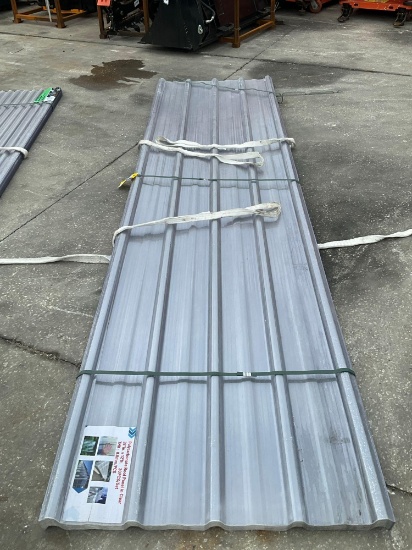 UNUSED POLYCARBONATE ROOF PANELS; APPROX 30 PCS; APPROX 12 FT L X 3 FT