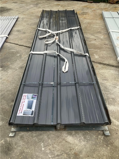 UNUSED METAL ROOF PANELS; APPROX 12 FT L X 3 FT W; APPROX 30 PCS