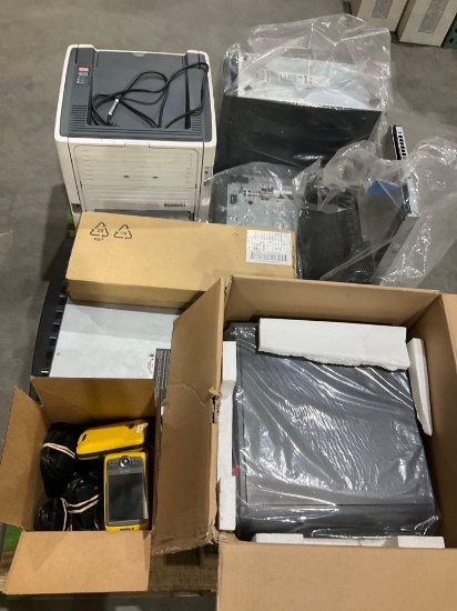 Pallet Of Printers And Computer Components