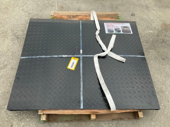 UNUSED STEEL DIAMOND PLATES; APPROX 20 PCS; APPROX 3 FT X 4 FT