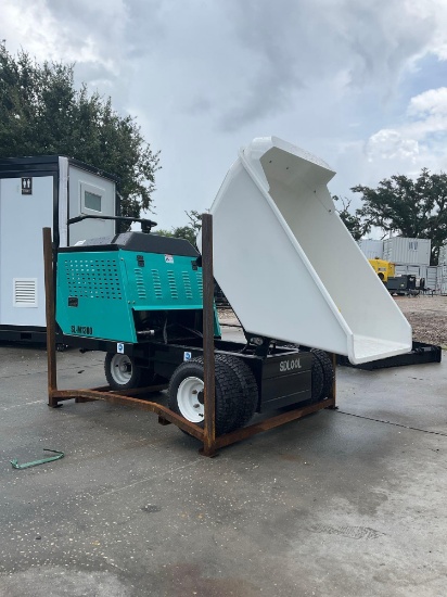 UNUSED 2026 MINI WHEELED DUMP TRUCK MODEL M1300; HYDRAULIC DUMP; APPROX LOAD CAP 1760 LBS; APPROX R