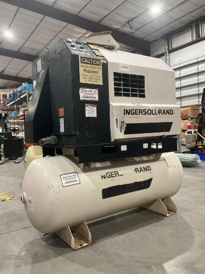 INGERSOLL RAND ROTATRY SCREW AIR COMPRESSOR MODEL SSR-EP20; APPROX CFM 79 ; APPROX RATED PRESSURE