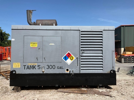 CATERPILLAR 3406 DI 300KW GENERATOR MODEL SR-4, DIESEL, APPROX 300 GALLON TANK, APPROX GEN SET ST...