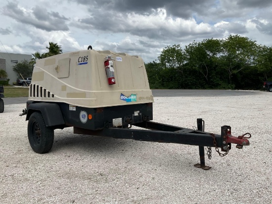 2018DOOSAN INFRACORE PORTABLE AIR COMPRESSOR MODEL C185WDZ-T4F, DIESEL, BILL OF SALE ONLY, RUNS &