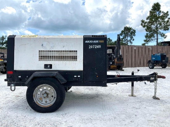 2018 Allmand Maxiair 185 Compressor Model Ma185-6e1; Yanmar Diesel,Trailer Mounted