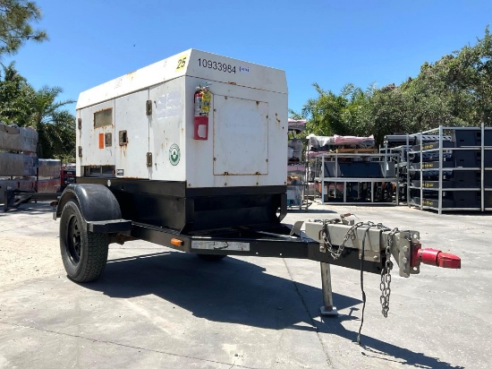 2019 GENERAC MOBLE GENERATOR MODEL MMG25IF4; DIESEL POWERED; ISUZU ENGINE; TRAILER MOUNTED; APPROX