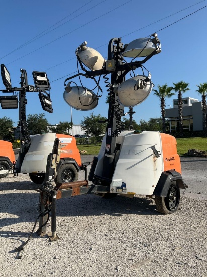 2020 GENERAC MAGNUM MOBILE GENERATOR WITH LIGHT TOWER MODEL MLT6S, DIESEL, MITSUBISHI ENGINE, TRA...