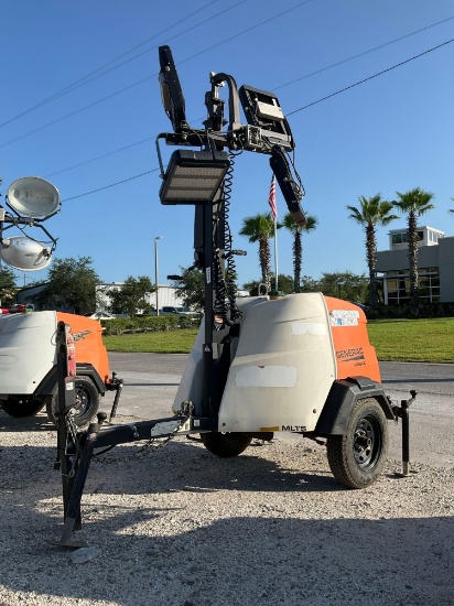 2022 GENERAC MAGNUM MOBILE GENERATOR WITH LIGHT TOWER MODEL MLTS-4, DIESEL, TRAILER MOUNTED, PHAS...