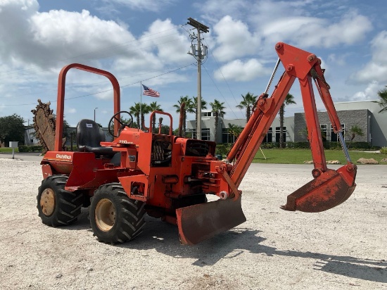 DITCH WITCH2310 DD W/ TRENCHER & BACKHOE ATTACHMENT, DEUTZ DIESEL, RUNS AND OPERATES