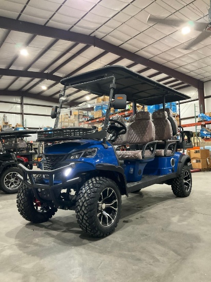 UNUSED 2026 SDLOOL 6-SEATER OFF-ROAD GOLF CART MODEL GC42S; ELECTRIC POWERED; 60V BATTERY, 3.5KW AC