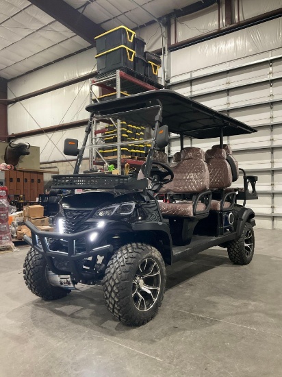 UNUSED 2026 SDLOOL 6-SEATER OFF-ROAD GOLF CART MODEL GC42S; ELECTRIC POWERED; 60V BATTERY, 3.5KW AC