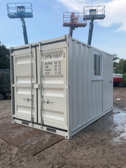 2026 11FT MULTI-USE CONTAINER W/ SIDE DOOR & WINDOW, FORK POCKETS