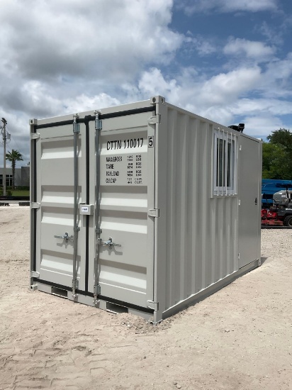 2026 11FT MULTI-USE CONTAINER W/ SIDE DOOR & WINDOW, FORK POCKETS