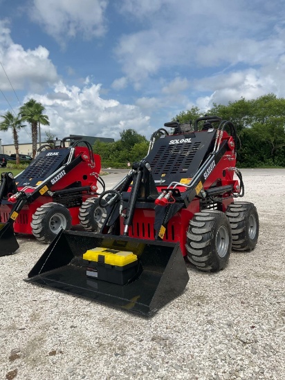 UNUSED 2026 SDLOOL STAND ON SKID STEER LOADER MODEL 323TZ, GAS POWERED, ELECTRIC START, APPROX 13...