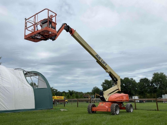 2014 JLG BOOM LIFT MODEL M600JP; ELECTRIC POWERED; DIESEL GENERATORS;ALL WHEEL DRIVE, JIB BOOM AN...