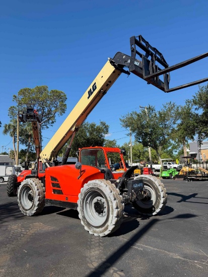 2014 JLG TELEHANDLER MODEL G6-42A, CUMMINS DIESEL, CRAB STEERING, UPGRADED NON-MARKING TIRES