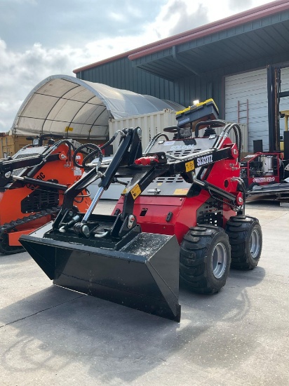UNUSED 2026 SDLOOL STAND ON SKID STEER LOADER MODEL 323TZ, GAS POWERED, ELECTRIC START, APPROX 13...