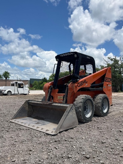 2020 GEHL SKID STEER MODEL R150, YAMAR DIESEL, APPROX RATED CAPACITY 1500LBS, APPROX 46HP / 34KW,